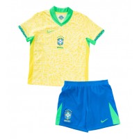 Brazil Domaci Dres za djecu Copa America 2024 Kratak Rukav (+ Kratke hlače)